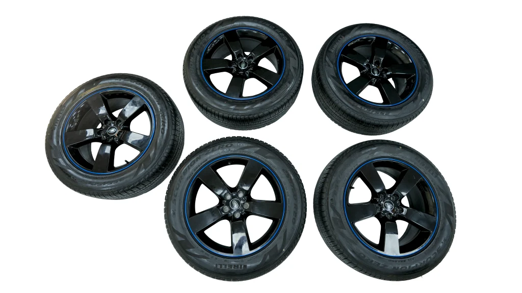 Land Rover Pirelli Tyres Defender Set Black & Blue OEM L8B2-1007-HA for sale in dubai