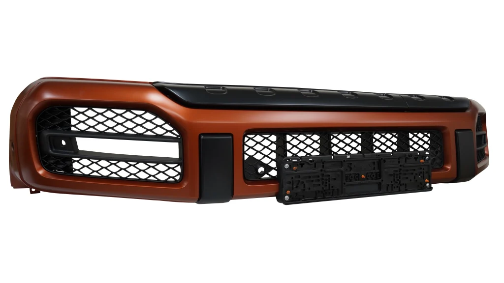 Mercedes-Benz G-63 Front Lower Bumper Orange for sale in dubai-3