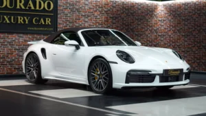 Porsche 911 Turbo S Cabriolet White for sale in dubai 1