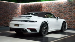 Porsche 911 Turbo S Cabriolet White for sale in dubai 10