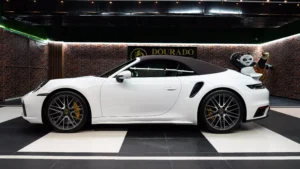 Porsche 911 Turbo S Cabriolet White for sale in dubai 11