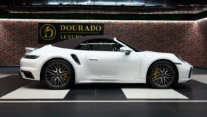 Porsche 911 Turbo S Cabriolet White for sale in dubai 13