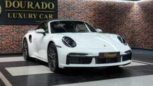 Porsche 911 Turbo S Cabriolet White for sale in dubai 2