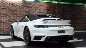 Porsche 911 Turbo S Cabriolet White for sale in dubai 7