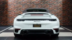 Porsche 911 Turbo S Cabriolet White for sale in dubai 8