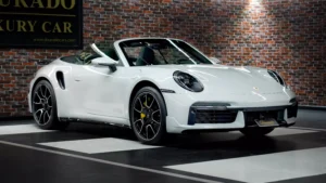 Porsche 911 Turbo S Cabriolet grey for sale in dubai 2