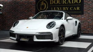 Porsche 911 Turbo S Cabriolet grey for sale in dubai 4