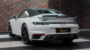 Porsche 911 Turbo S Cabriolet grey for sale in dubai 5