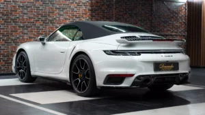 Porsche 911 Turbo S Cabriolet grey for sale in dubai 6