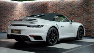 Porsche 911 Turbo S Cabriolet grey for sale in dubai 9
