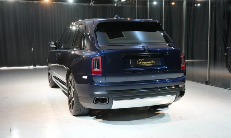 Rolls Royce Cullinan Black Badge in Blue Midnight Sapphire for sale in Dubai