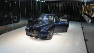 Rolls Royce Cullinan Black Badge in Blue Midnight Sapphire for sale in Dubai