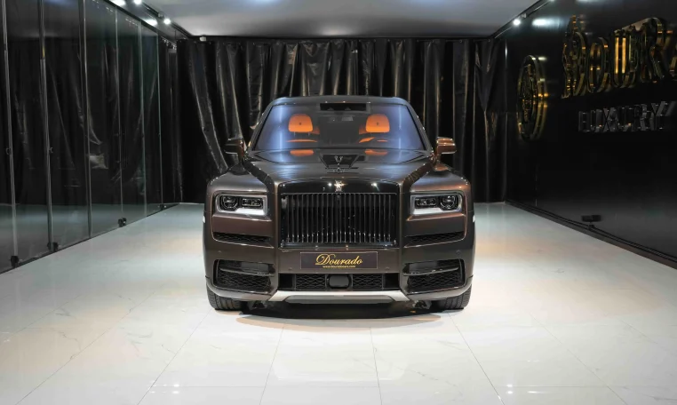Rolls Royce Cullinan Black Badge in Brown Obsidian in Dubai