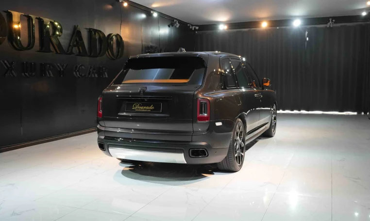 Rolls Royce Cullinan Black Badge in Brown Obsidian Exotic car in Dubai