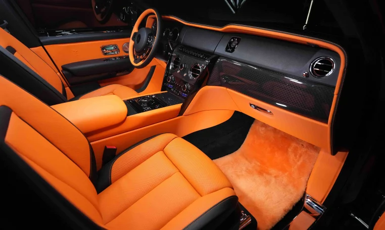 Dubai Rolls Royce Cullinan Black Badge in Brown Obsidian exotic car for sale