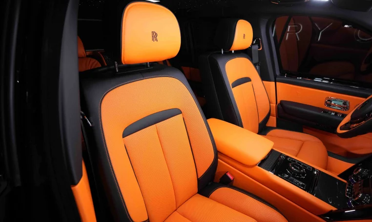 Dubai Rolls Royce Cullinan Black Badge in Brown Obsidian luxury car for sale