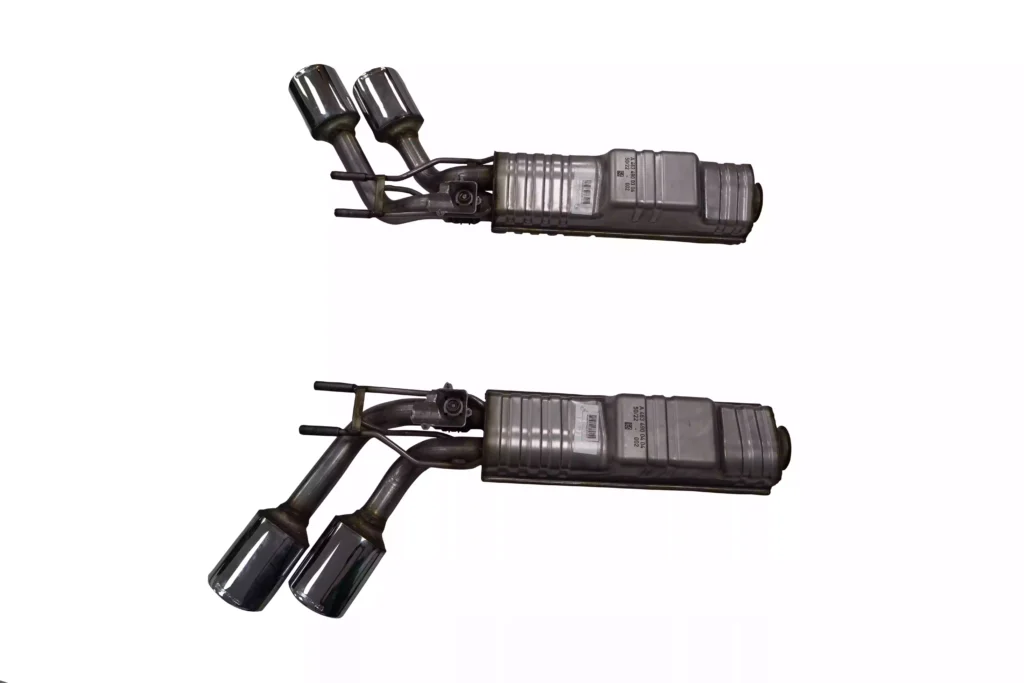 Mercedes-Benz G-63 Exhaust System LH & RH with mufflers Silver OEM A4634901504 for sale in dubai 01