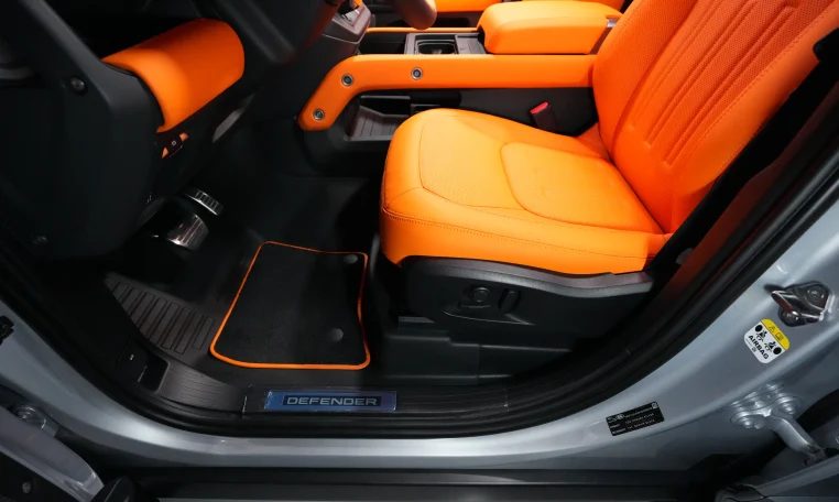 Land Rover Defender 110 P400 X Edition Lumma CLR LD in Hakuba Silver & Narvik Black Exotic car in Dubai