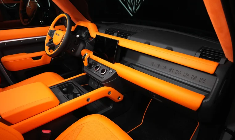 Land Rover Defender 110 P400 X Edition Lumma CLR LD in Hakuba Silver & Narvik Black Exotic car in Dubai for sale