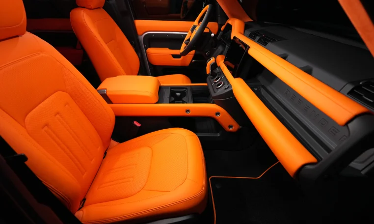 Land Rover Defender 110 P400 X Edition Lumma CLR LD in Hakuba Silver & Narvik Black car in Dubai for sale