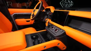 Dubai Land Rover Defender 110 P400 X Edition Lumma CLR LD in Hakuba Silver & Narvik Black