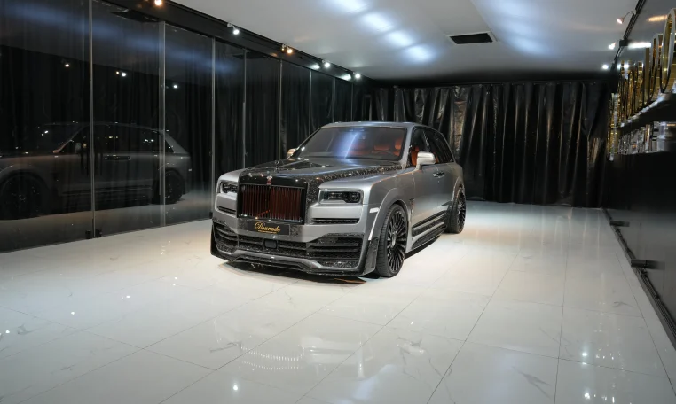Rolls Royce Cullinan Black Badge Onyx Edition in Jubilee Silver Dubai