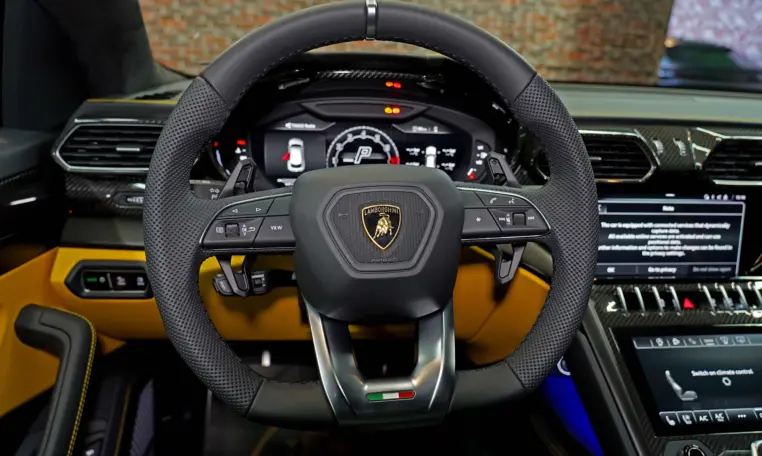 Lamborghini Urus S with yellow interior for sale in Dubai