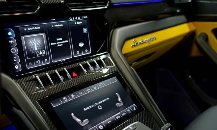 Lamborghini Urus S with yellow interior for sale in Dubai