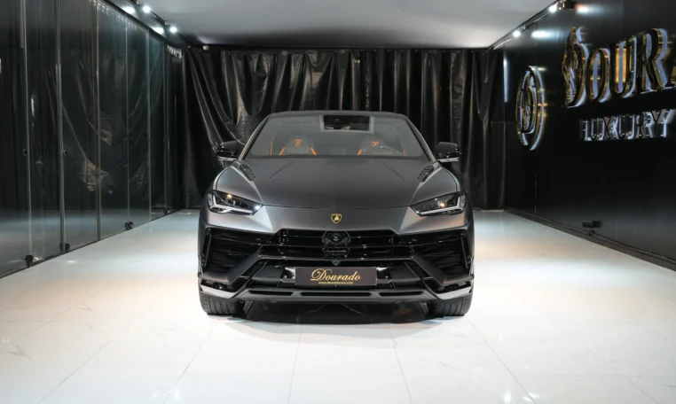Lamborghini Urus S orange luxury car for sale at Dubai