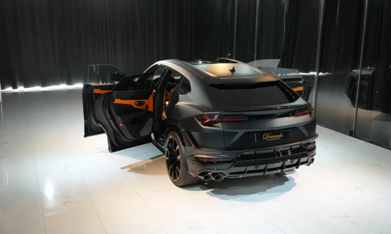 Lamborghini Urus S orange luxury car for sale at Dubai