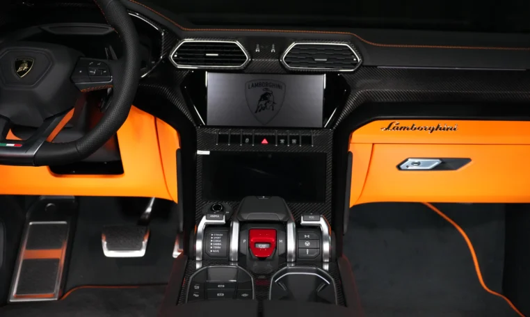 Lamborghini Urus S orange luxury car for sale at Dubai
