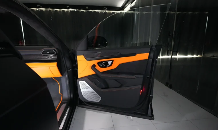 Lamborghini Urus S orange luxury car for sale at Dubai