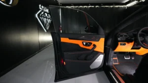 Lamborghini Urus S orange luxury car for sale at Dubai