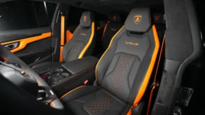 Lamborghini Urus S orange luxury car for sale at Dubai