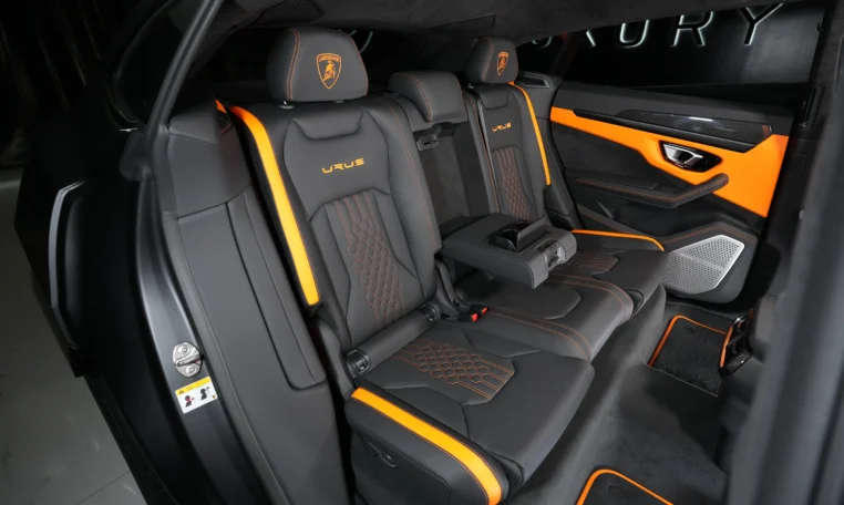 Lamborghini Urus S orange luxury car for sale at Dubai