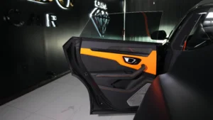 Lamborghini Urus S orange luxury car for sale at Dubai