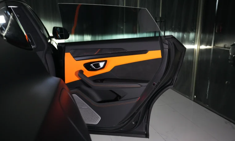 Lamborghini Urus S orange luxury car for sale at Dubai